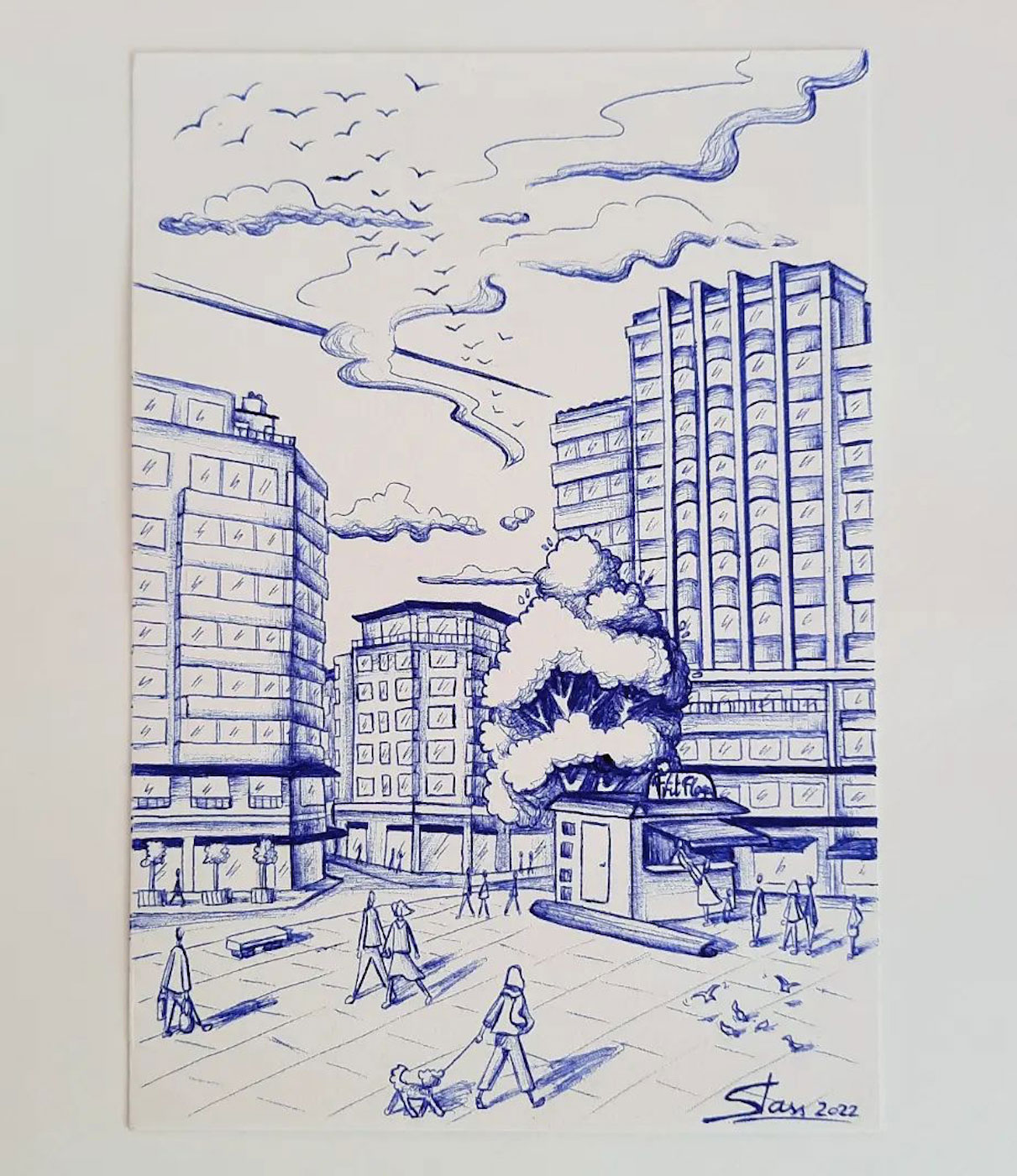 bic sur papier