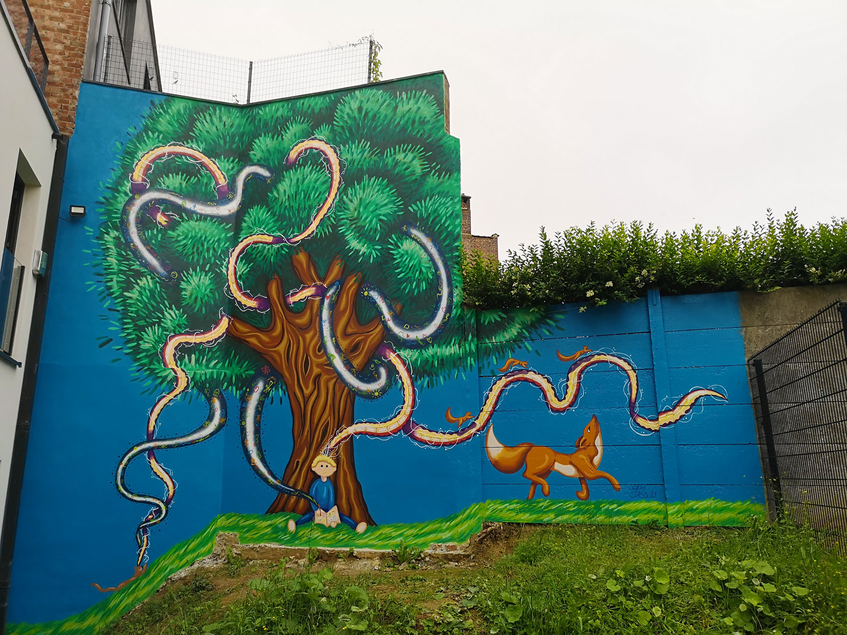 L'enfant, l'Art et la Nature, fresque